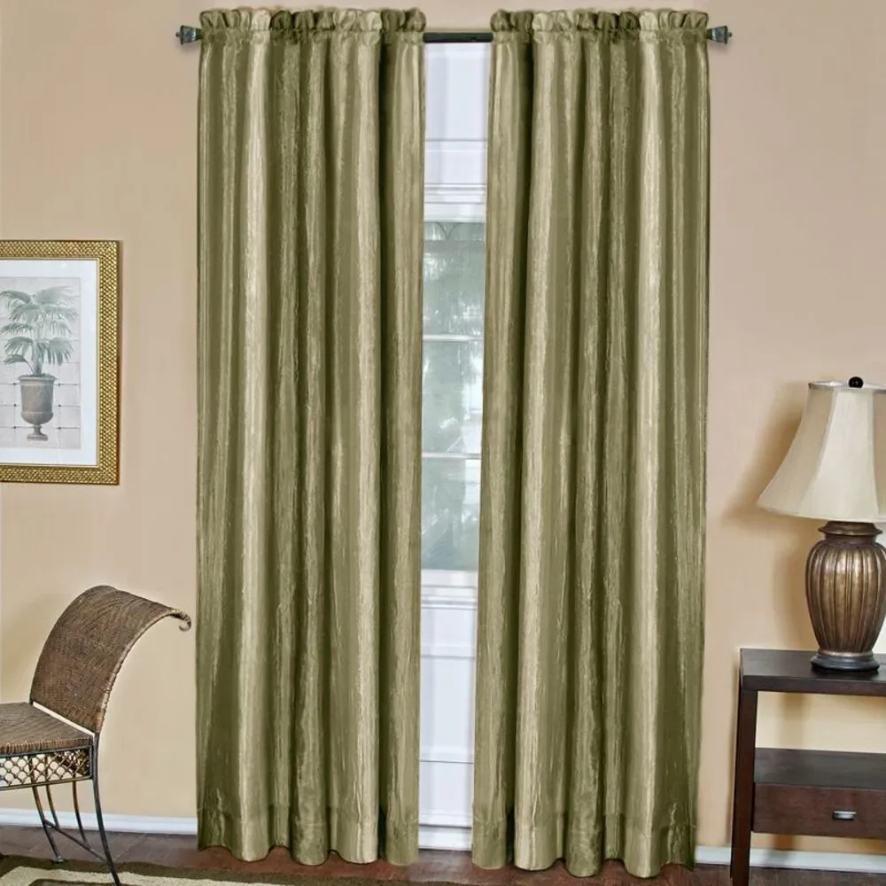 Woven Trends Ombre Window Curtains, Modern Semi-Sheer Window Curtain Drape